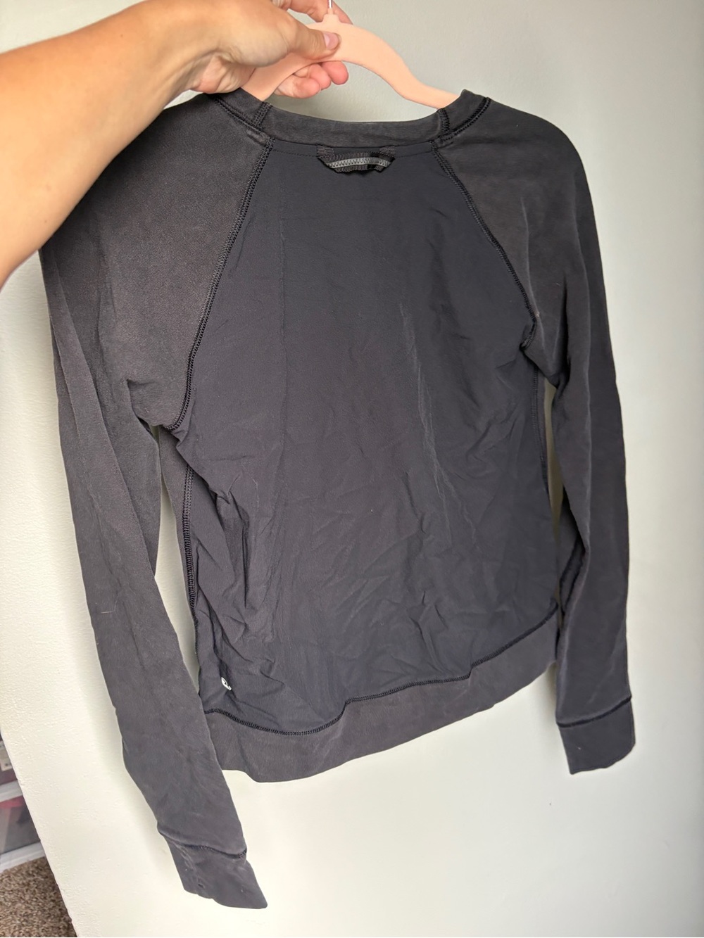 Lululemon Washed Black Crewneck Sweatshirt - Picture 5 of 11